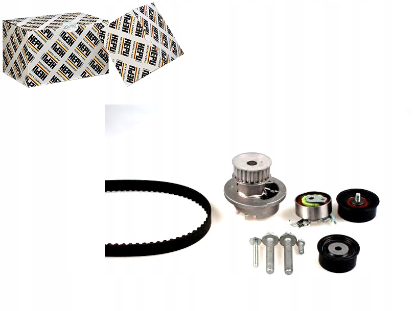 фото №1, Hepu грм kpl. ремень + ролик + насос жидкость o