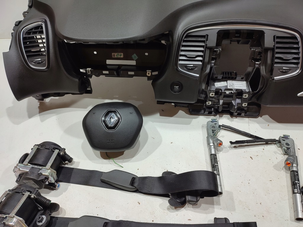 фото №5, Renault scenic iv 4 приборная панель консоль подушка безопасности ремни org