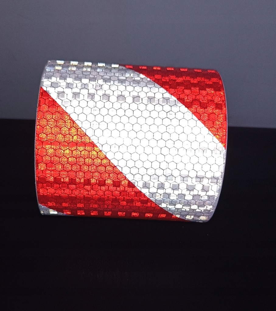 фото №6, Стрічка samoprzylepna попереджувальна плівка відбиваюча pryzmatyczna 100mm 5m