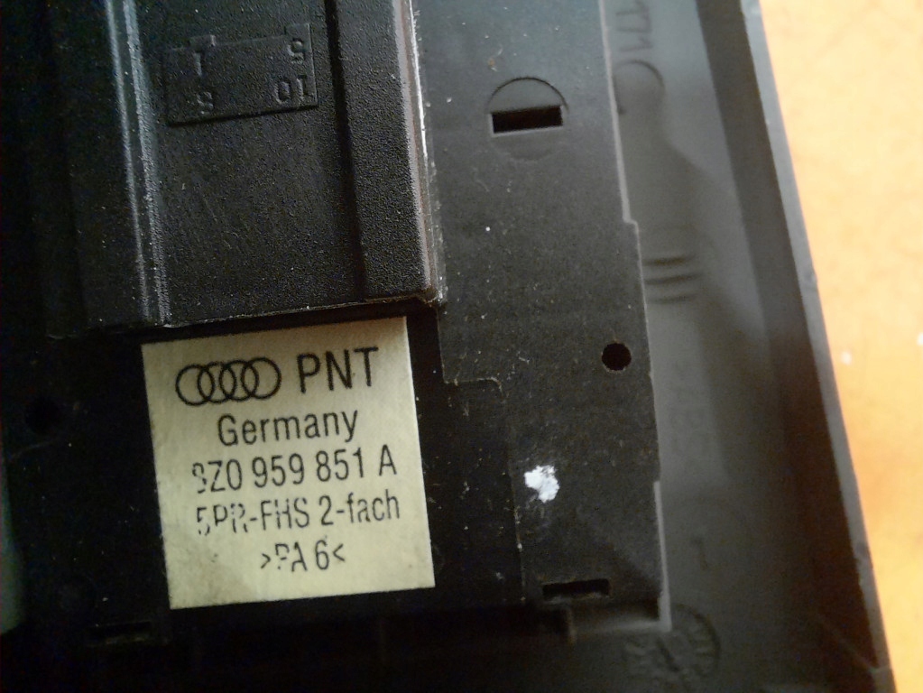 фото №7, Audi a4 b6 00-05 перемикач вікон панель дзеркал sz0959851a alt