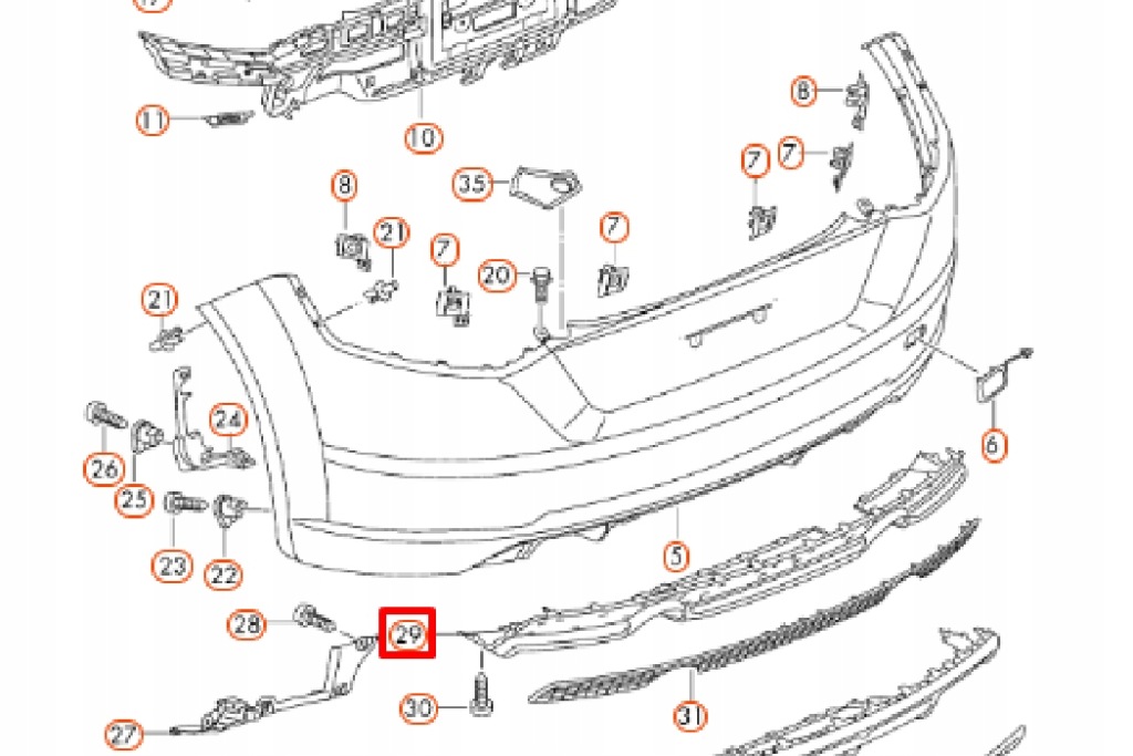 Audi tt mk3 задній бампер нижній спойлер 8s0807521a3fz новий оригінальний Ціна