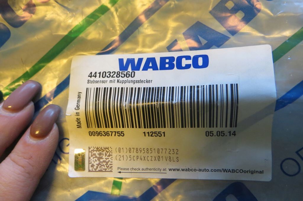 фото №7, Датчик abs iveco eurostar угловой l-1500mm wabco 4410328560