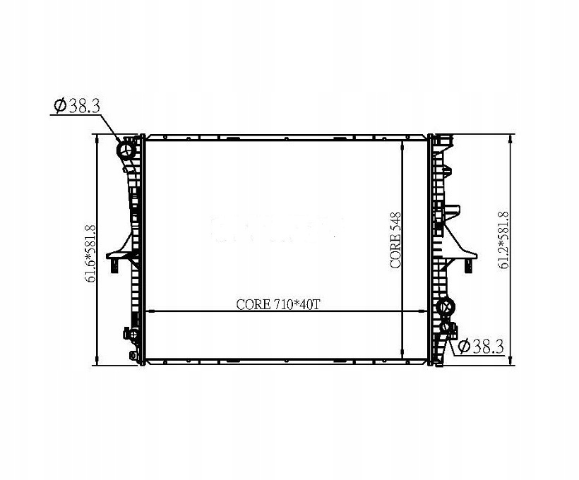 фото №1, Audi q7 4l 06 - 10 радиатор 7l6.121.253 k
