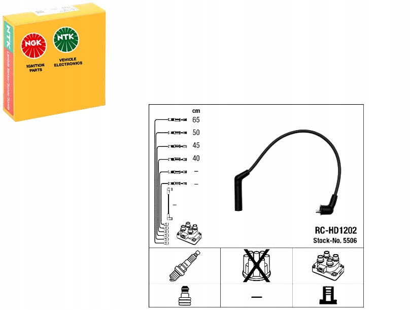 фото №1, Ngk5506 провода wys. nap. hyundai getz 1,3 00-