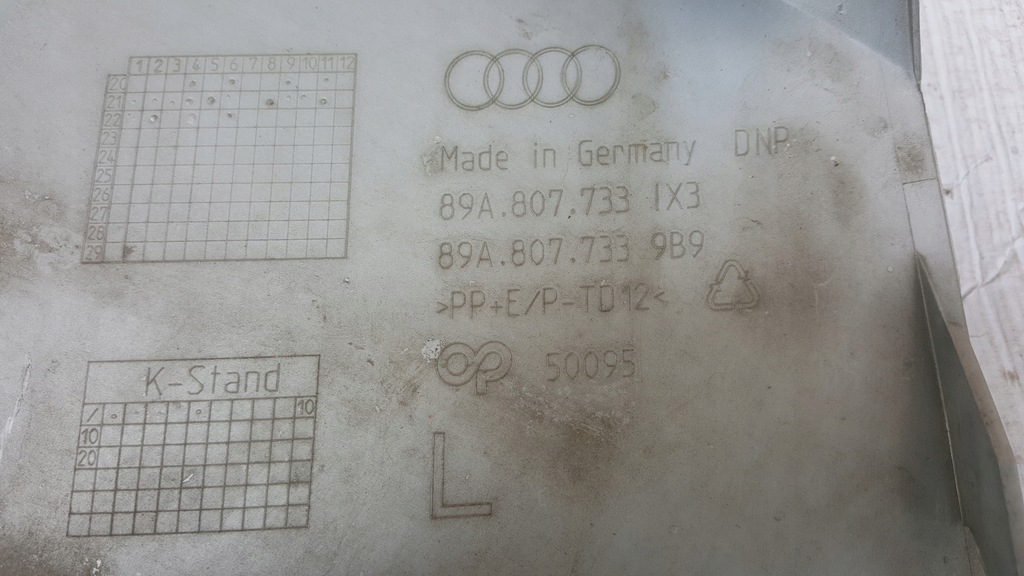 фото №12, Накладка спойлер бампера передний audi q4 e-tron 89a807733 демонтаж