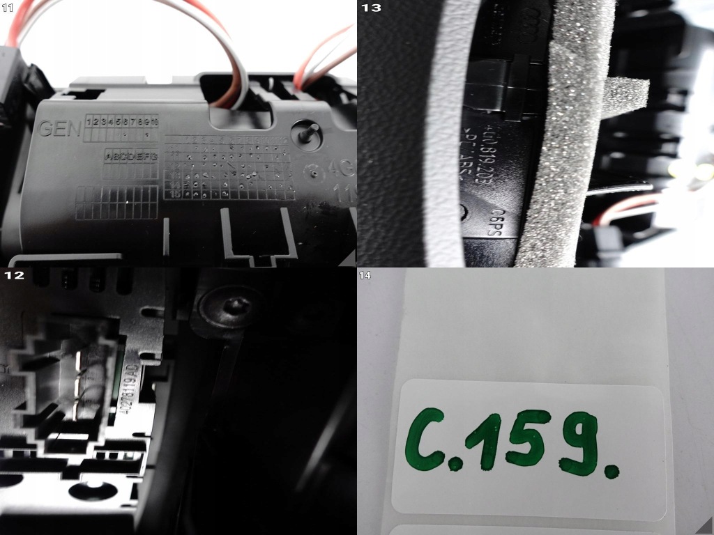 фото №12, Audi a6 s6 a7 4g0 4g8 c7 lift 14-18 панель кондиціонера задня решітка роз'єм