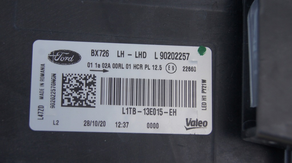 фото №6, Лампа ford puma ii h1+led левая europa 2019-