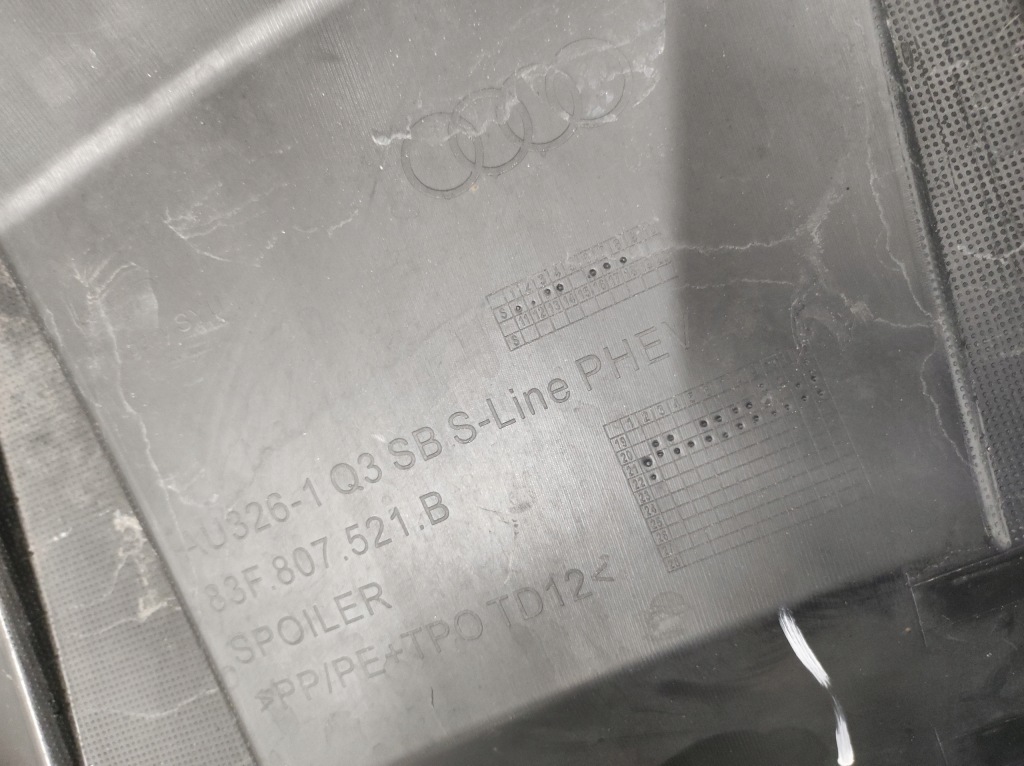 Бампер задняя задний audi q3 sportback 83f 83f807521b s-line Цена