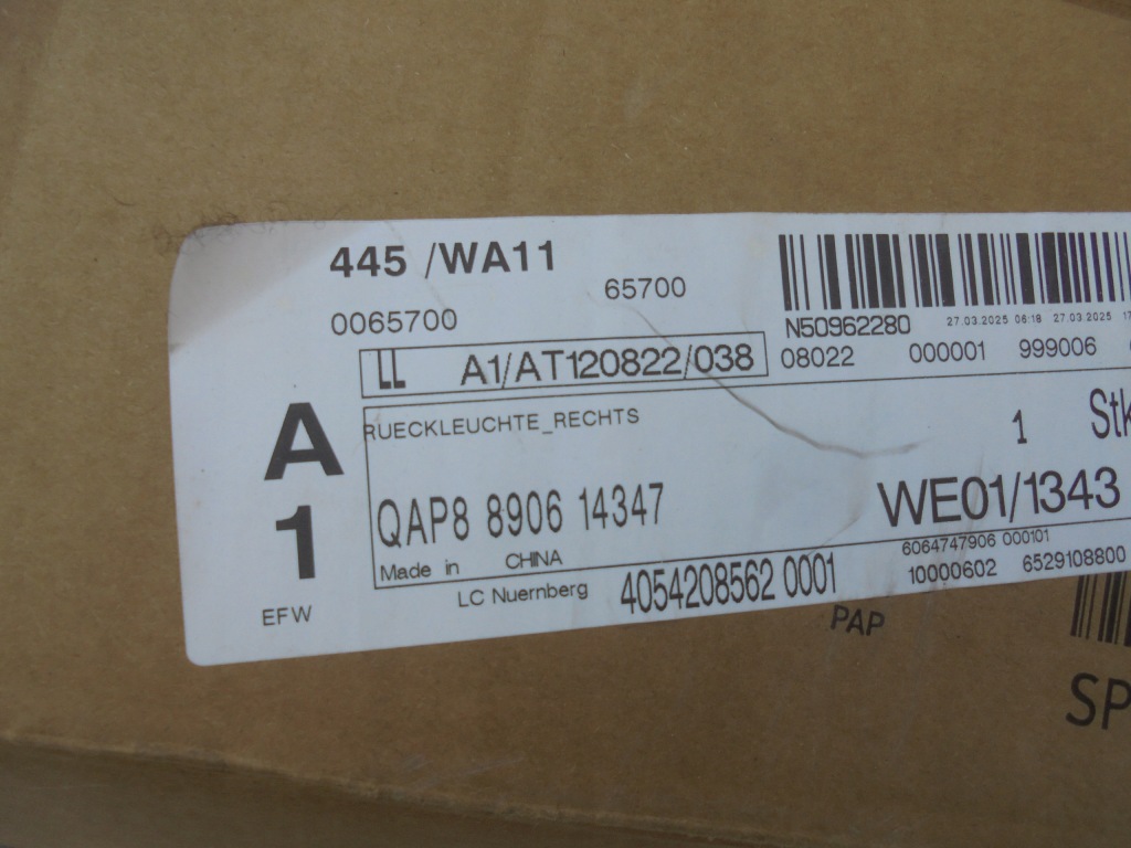 Фара full led задня правий smart 3 3 electric 23- ідеальна qap8890614347 Ціна