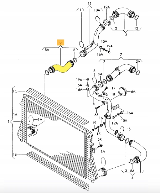 фото №2, Шланг turbo труба skoda octavia vw eos jetta iii