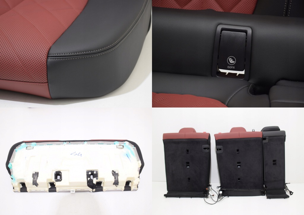 фото №13, Bmw x6 g06 lci сидіння комфорт заднє сидіння оббивка sensafin підігрів вентиляція