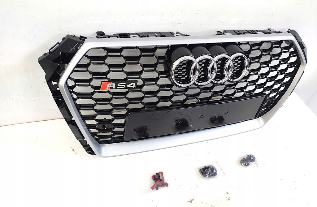 фото №9, Rs4 решітка радіатора бампера решітка радіатора радіатора audi a4 b9 2015-19 s-line pdc silver