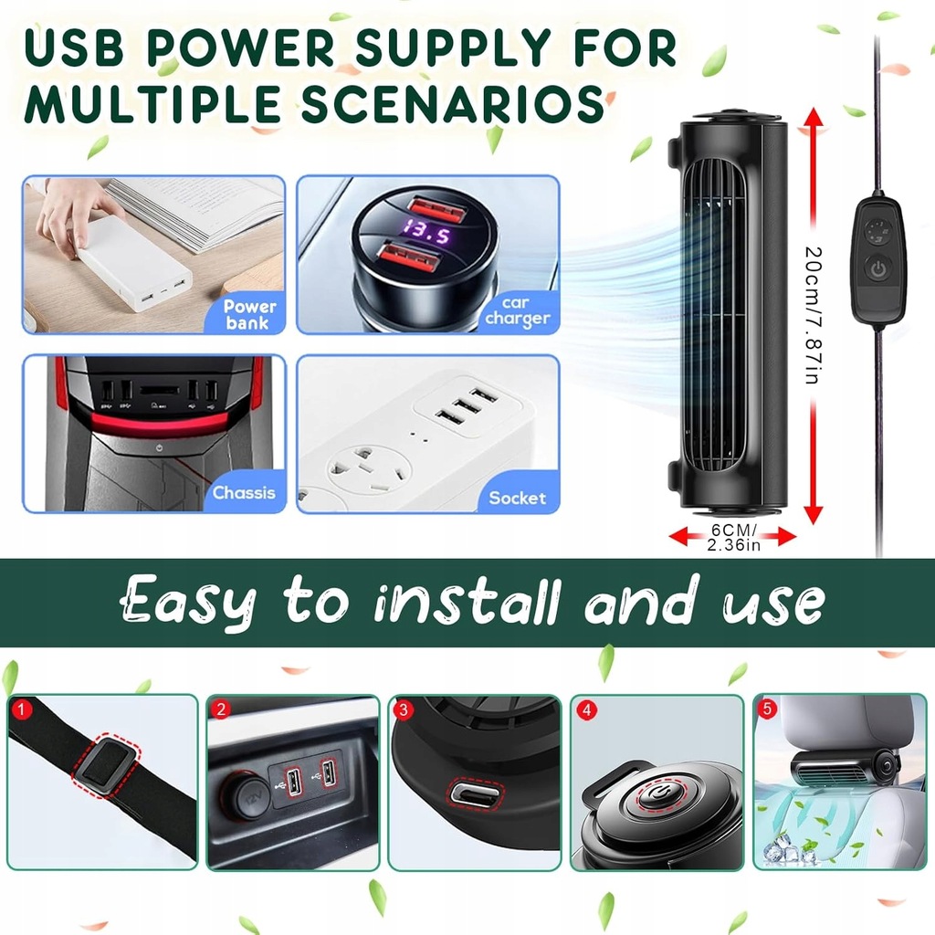 фото №9, Новый вентилятор автомобильный , przenośny вентилятор сиденья автомобильный