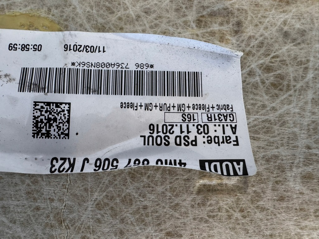 фото №14, Audi sq7 q7 4m 2015-2024 стеля czarna панорама