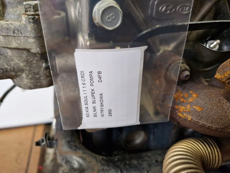 фото №7, Kia soul 1 i 1.6 crdi двигун блок двигуна насос упорскування d4fb