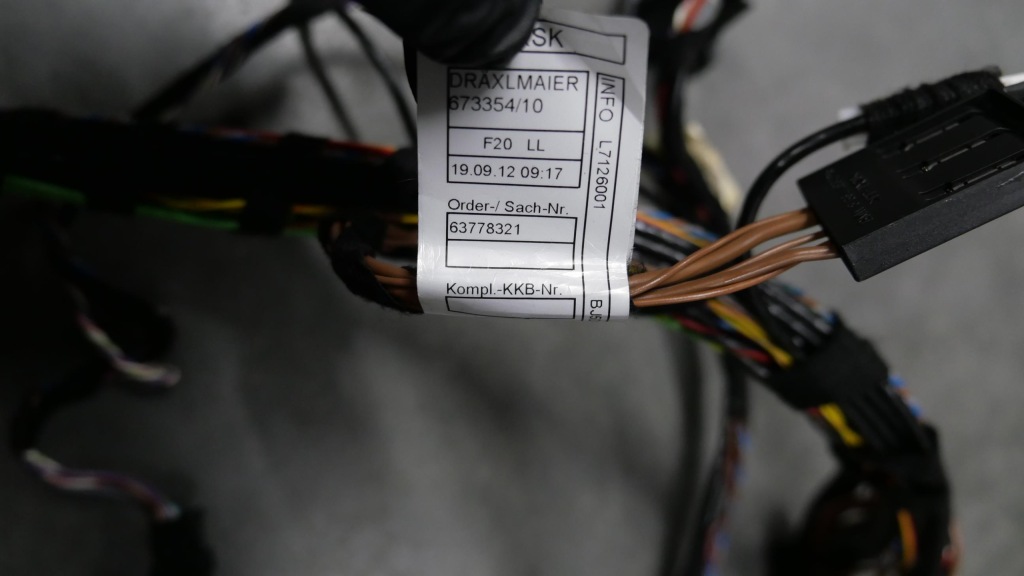 фото №10, Bmw f20 f21 жгут электропроводка радио волоконно-оптический кабель усилитель