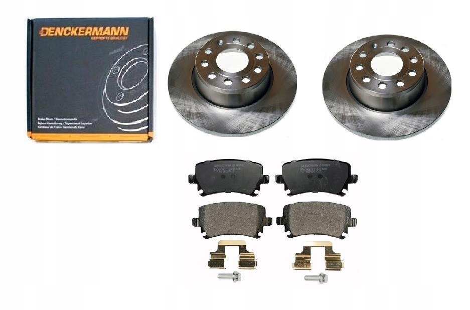 фото №1, Тормозные диски тормозные колодки skoda octavia ii superb задняя 272mm