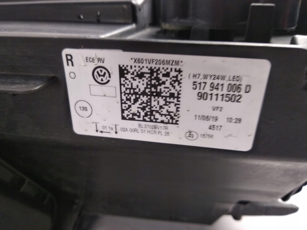 фото №8, Vw golf sportsvan lift лампа правая перед led