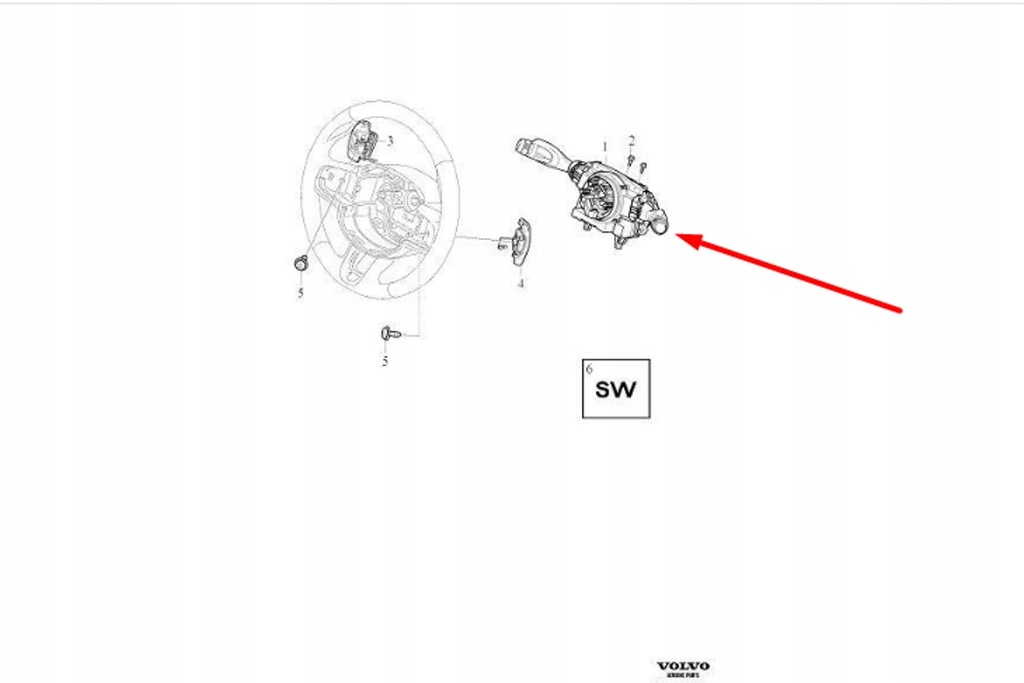 фото №9, Volvo xc40 ручка переключателя поворотники nowa оригинальная 32350376