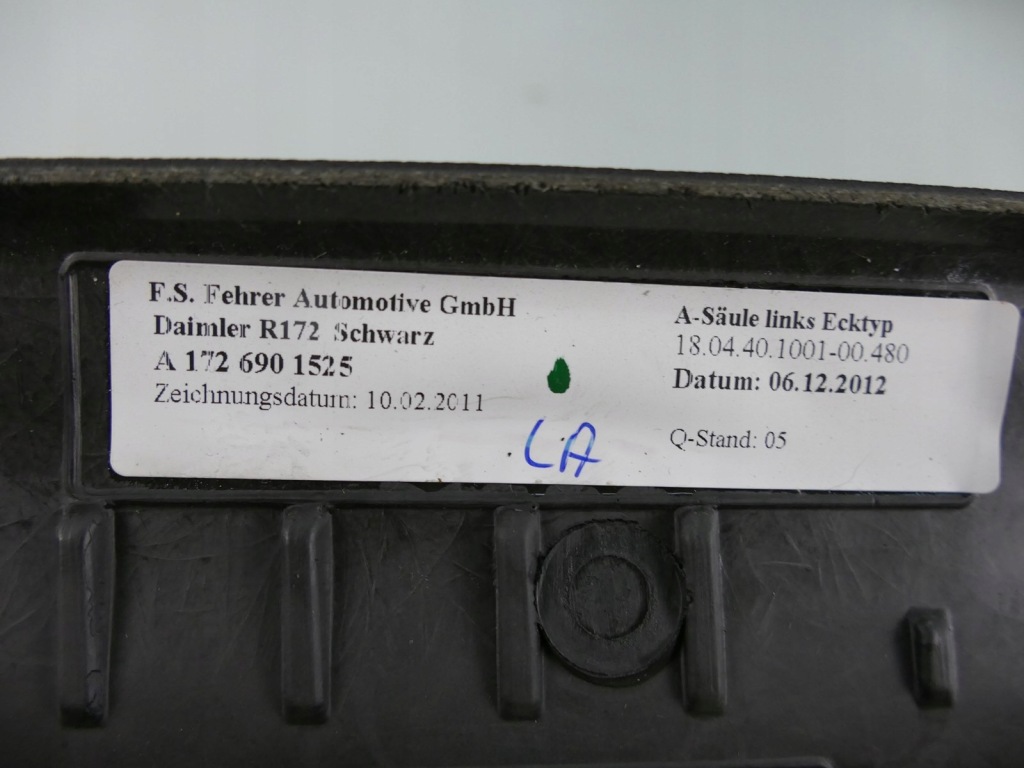 фото №7, Mercedes r172 w172 slk защита стойка a обшивка левый перед a1726901525