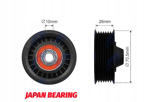 фото №2, Nty ролик натягувача ремінь клиновий dacia dokker dokker express