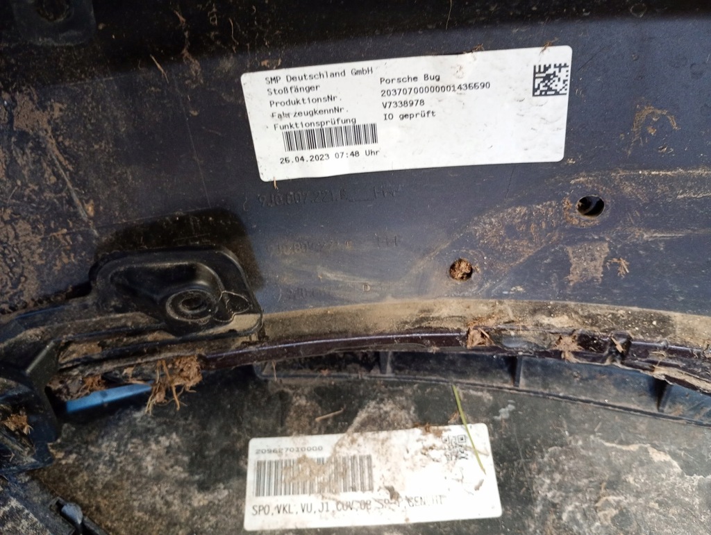 фото №15, 9j0807221f бампер перед porsche taycan cross turismo 9j0 коричневый