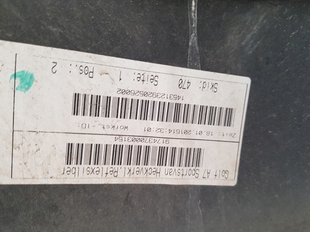 фото №10, Vw golf vii sportsvan бампер задняя 4 pdc хороший