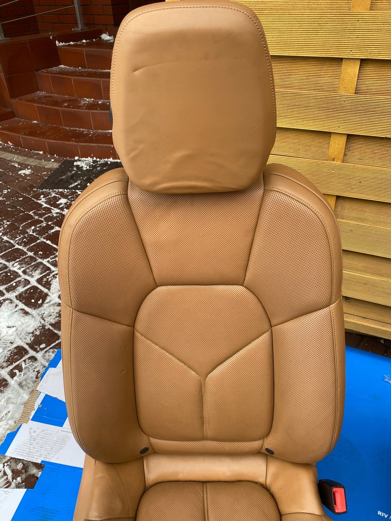 фото №4, Cayenne 7p5 4.8 сиденье водителя пассажира заднее сиденье задняя сиденья комплект espreso