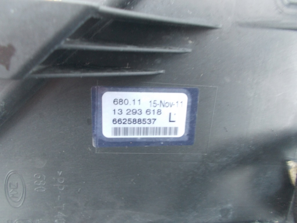 фото №14, Протитуманна фара протитуманні фари лівий правий перед opel astra j iv 13293619 13293618