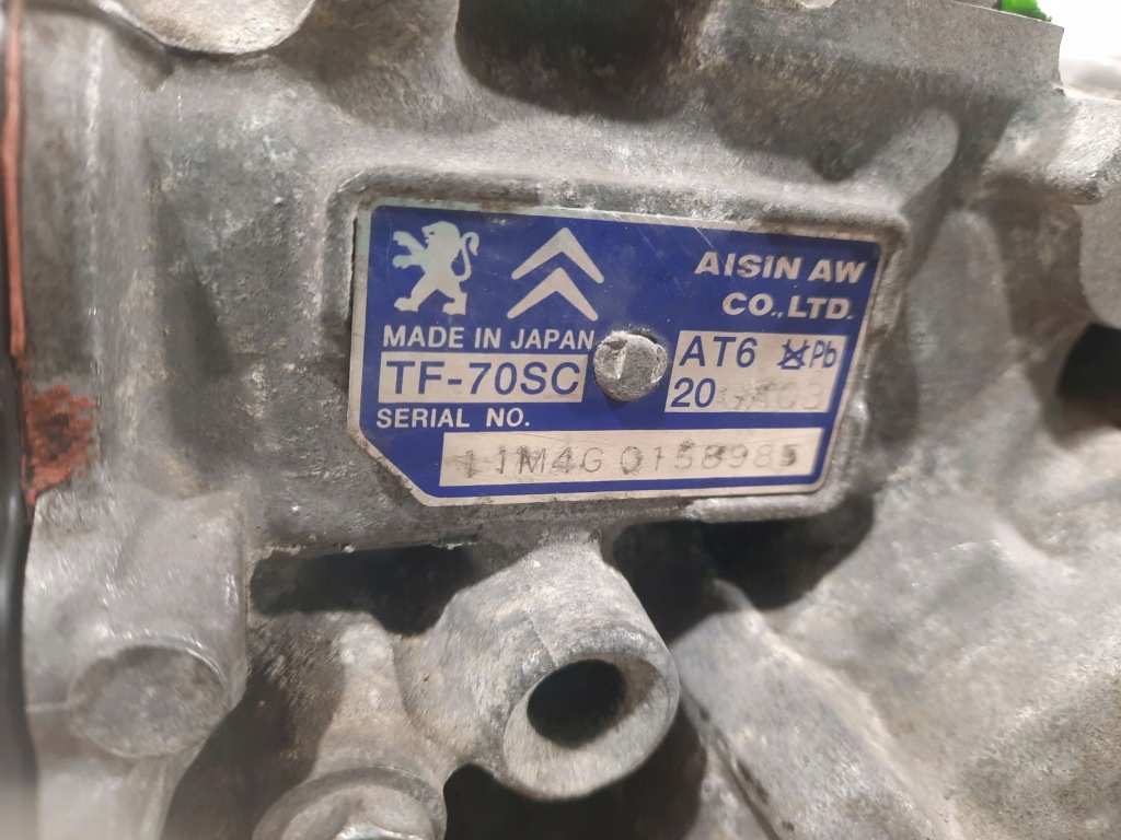 2012 peugeot rcz автоматическая коробка передач передач tf70sc Оригинал