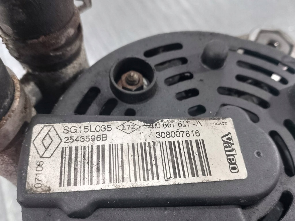 Генератор renault scenic 2 8200667617-a 2549098 1.9 dci Цена