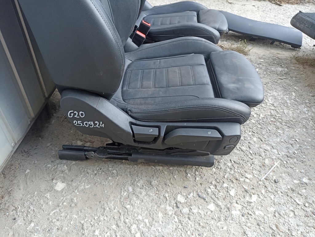 фото №11, Bmw 3 g20 сидіння заднє сидіння шкіра