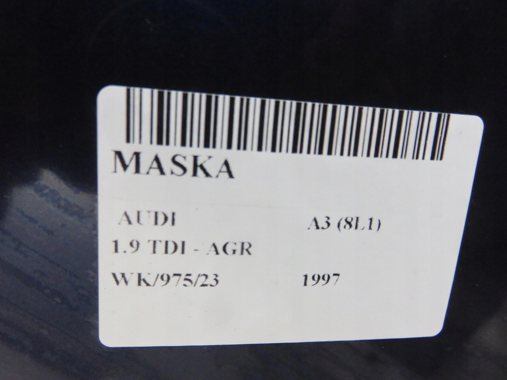 фото №11, Капот audi a3 8l lz5t