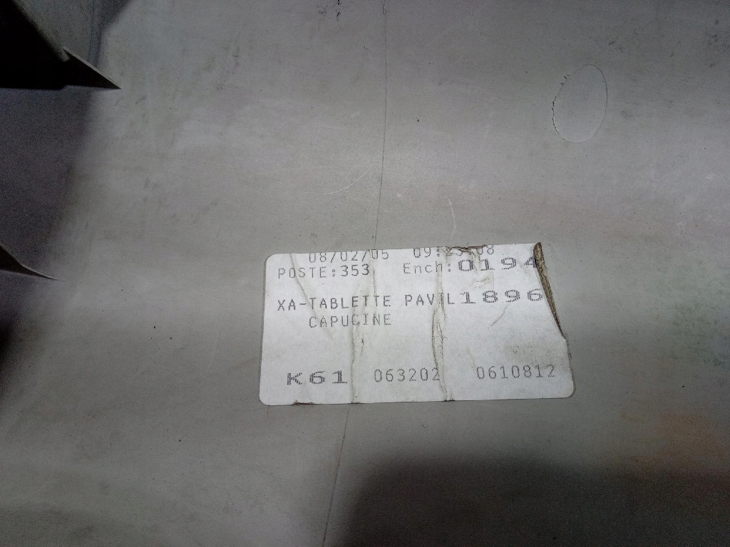 фото №6, Renault kangoo ii полиця бардачок nad водій 8200461896