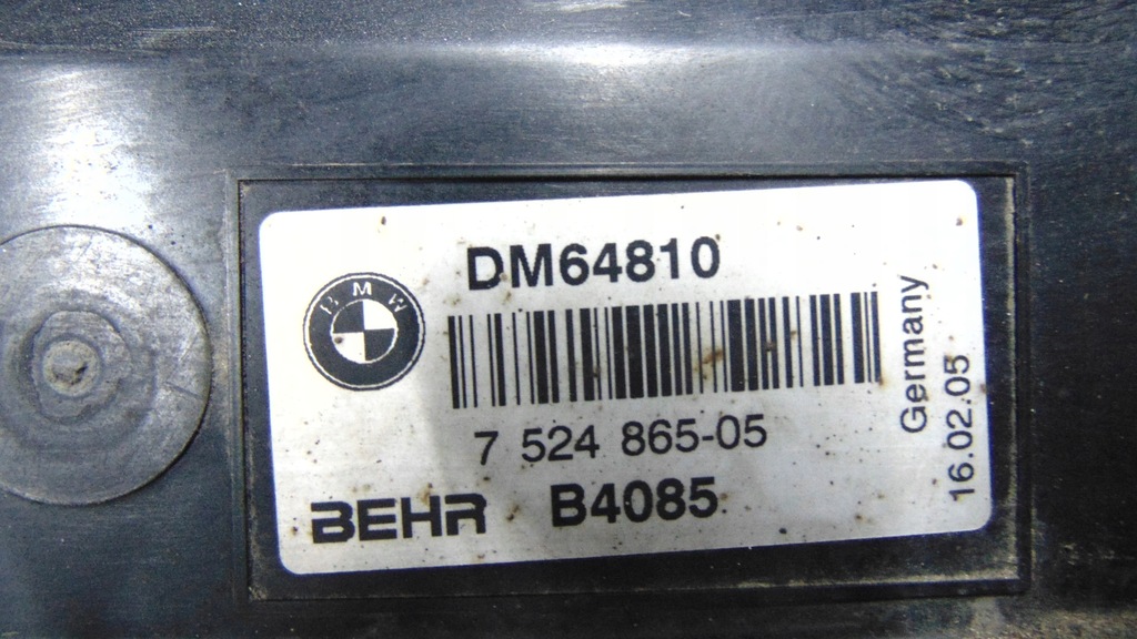 фото №11, Комплект радиатор радиатор набор 4.4 v8 645i bmw e63 e64 7520333