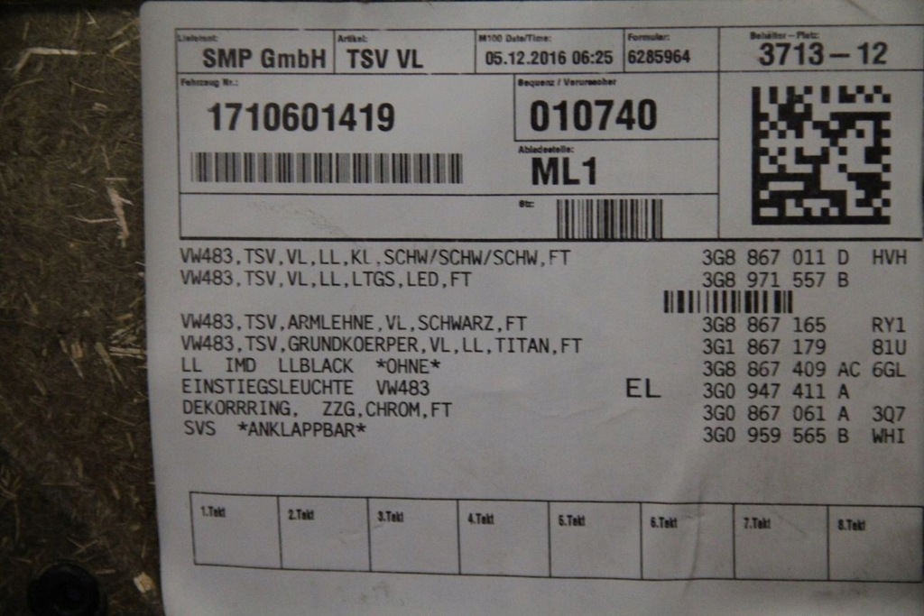 фото №10, Оббивка двері перед лівий шкіра vw arteon