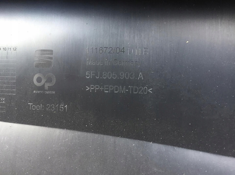 фото №8, Seat tarraco накладка молдинг бампера 5fj805903a