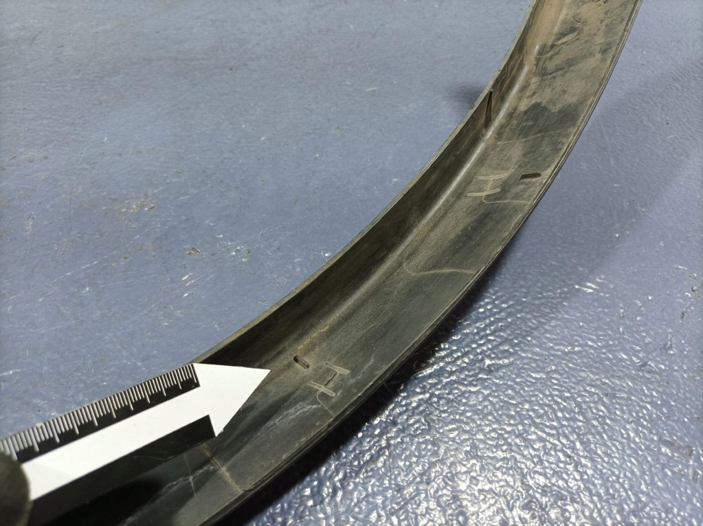 фото №10, Nissan qashqai j10 lift молдинг накладка крыла левый задняя 93829bro