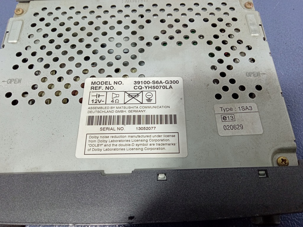 фото №5, Honda civic vii радіо заводський oem касети 39100-s6a-g300