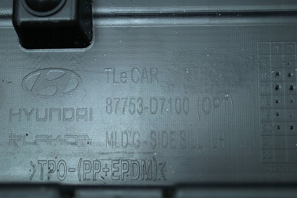 фото №6, Молдинг порог левая hyundai tucson iii