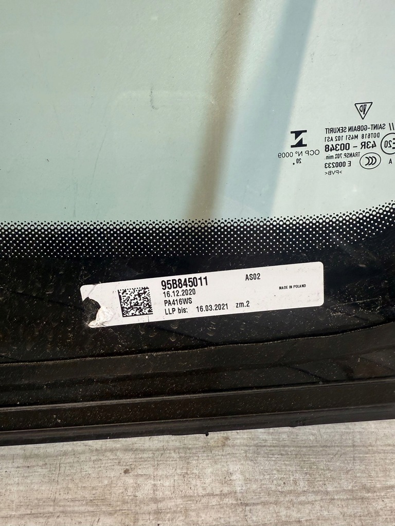 фото №7, Porsche macan 95b 2020 стекло передняя / лобовое