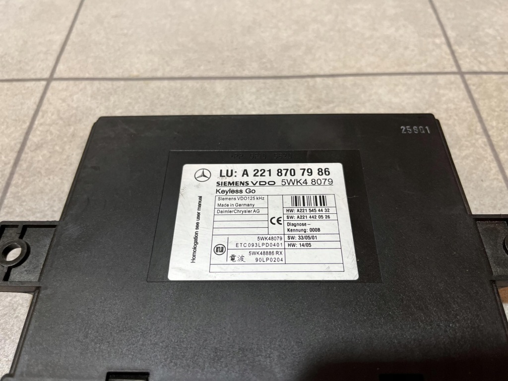 фото №4, Mercedes w221 keyless go исправный