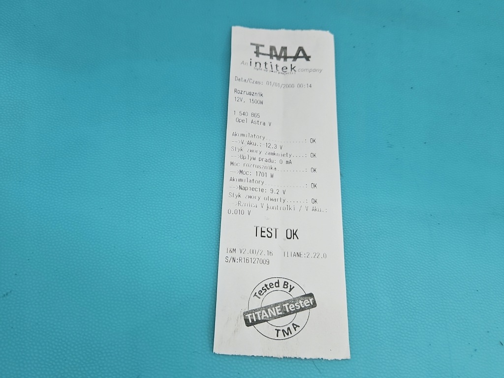 Test стартер opel astra v k 1.4 t b14xfl 12668969 695085118 Недорого