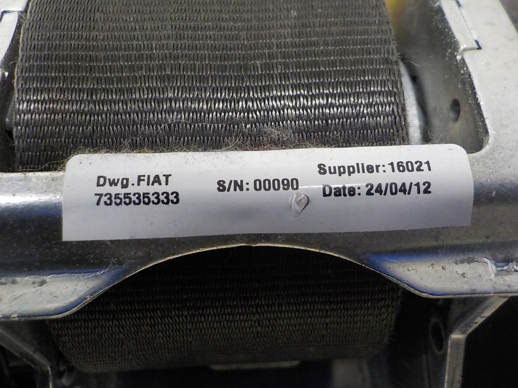 фото №10, Fiat punto evo 3d pas безопасности натяжитель правый перед пассажира