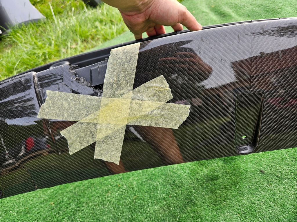 фото №10, Спойлер dół накладка карбон бампера porsche taycan cross turismo 9j0