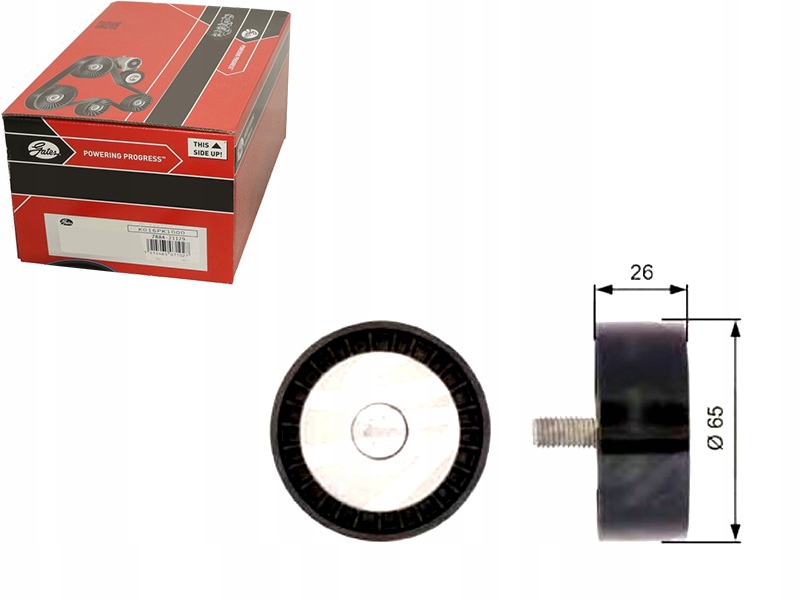 фото №1, Gates t36388 ролик направляющая / направляющая, ремень клиновой зубчатый