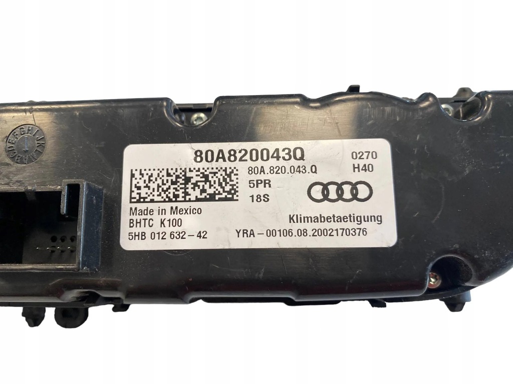фото №7, 80a820043q audi q5 панель кондиционера