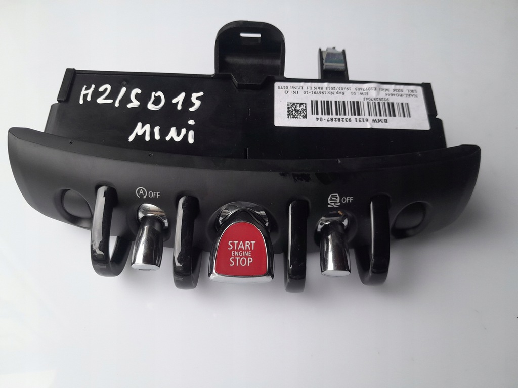 фото №1, Переключатель кнопка запуск стоп 9328287 mini cooper ll f55 f56 f57