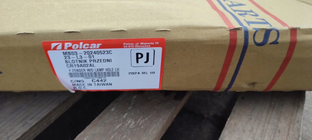 фото №12, Крыло левый перед передний citroen c3 aircross przedlift 10.17-08.2021r kvj