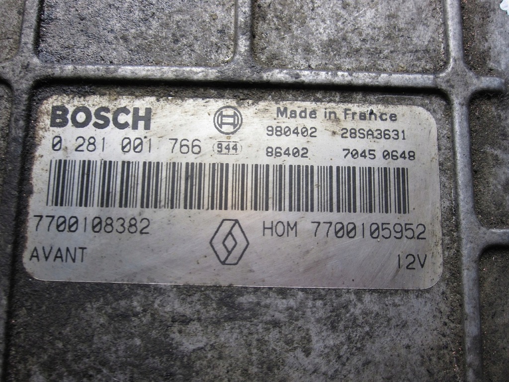 фото №3, Бортовий комп'ютер блок керування renault laguna i 1.9dti 98r